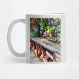 Greenhouse with Flowerpots Mug